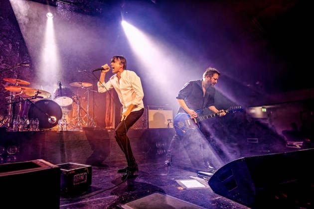 UK band Suede performing on stage at Liverpool University, Mountford Hall, UK as part of their 2026 ‘Antidepressants’ tour Brett Anderson ( Vocals ) And Richard Oakes ( Guitar) Of Uk band Suede performing live at Liverpool University UK band Suede performing on stage at Liverpool University, Mountford Hall, UK as part of their 2026 ‘Antidepressants’ tour Liverpool United Kingdom Copyright: xAndyxVonxPipx xSOPAxImagesx 12--SUEDE-ANDY-VON-PIP