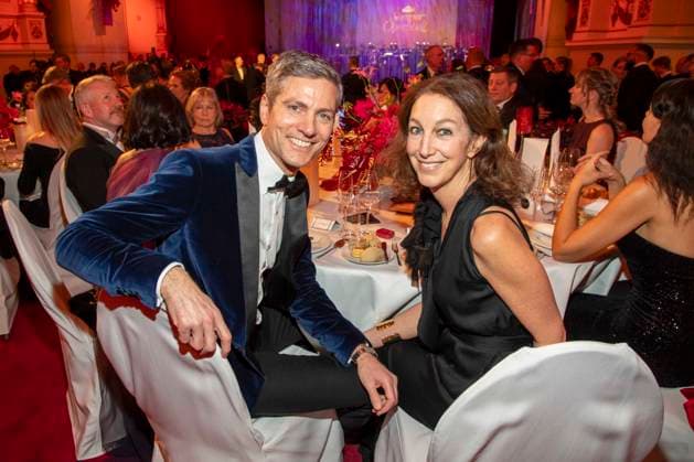 Ingo Zamproni und Jennifer Bourguignon (Ehefrau von Ingo Zamperoni) zu Gast im Ballsaal beim 100 Sepmper Oernball in der Semper Oper in Dresden am 6.Februar 2026 Sachsen Deutschland