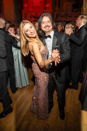 Stefanie Hertel mit Ehemann Leopold Lanny Lanner beim tanzen zu Gast im Ballsaal beim 100 Sepmper Oernball in der Semper Oper in Dresden am 6.Februar 2026 Sachsen Deutschland