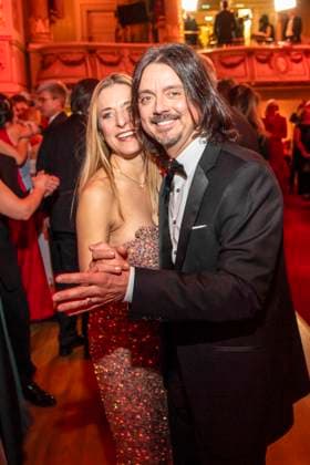 Stefanie Hertel mit Ehemann Leopold Lanny Lanner beim tanzen zu Gast im Ballsaal beim 100 Sepmper Oernball in der Semper Oper in Dresden am 6.Februar 2026 Sachsen Deutschland
