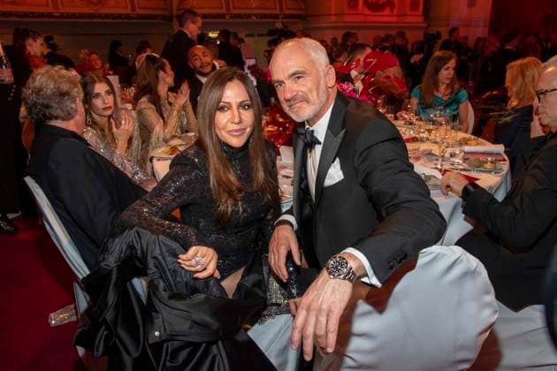 Simone Thomalla und Rene M. zu Gast im Ballsaal beim 100 Sepmper Oernball in der Semper Oper in Dresden am 6.Februar 2026 Sachsen Deutschland