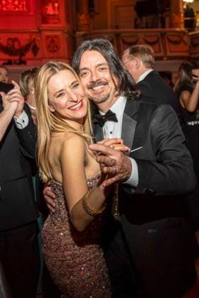 Stefanie Hertel mit Ehemann Leopold Lanny Lanner beim tanzen zu Gast im Ballsaal beim 100 Sepmper Oernball in der Semper Oper in Dresden am 6.Februar 2026 Sachsen Deutschland