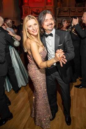 Stefanie Hertel mit Ehemann Leopold Lanny Lanner beim tanzen zu Gast im Ballsaal beim 100 Sepmper Oernball in der Semper Oper in Dresden am 6.Februar 2026 Sachsen Deutschland