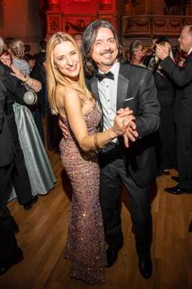 Stefanie Hertel mit Ehemann Leopold Lanny Lanner beim tanzen zu Gast im Ballsaal beim 100 Sepmper Oernball in der Semper Oper in Dresden am 6.Februar 2026 Sachsen Deutschland