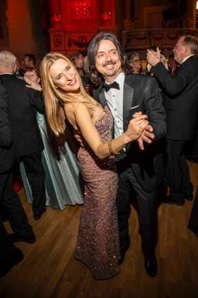 Stefanie Hertel mit Ehemann Leopold Lanny Lanner beim tanzen zu Gast im Ballsaal beim 100 Sepmper Oernball in der Semper Oper in Dresden am 6.Februar 2026 Sachsen Deutschland