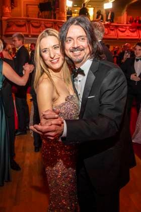 Stefanie Hertel mit Ehemann Leopold Lanny Lanner beim tanzen zu Gast im Ballsaal beim 100 Sepmper Oernball in der Semper Oper in Dresden am 6.Februar 2026 Sachsen Deutschland