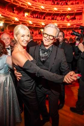 Gesine Lippert und Wolfgang Lippert beim tanzen zu Gast im Ballsaal beim 100 Sepmper Oernball in der Semper Oper in Dresden am 6.Februar 2026 Sachsen Deutschland