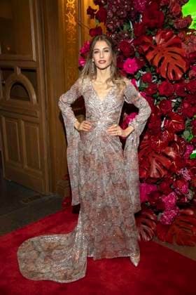 Cathy Hummels auf dem roten Teppich zu Gast im Ballsaal beim 100 Sepmper Oernball in der Semper Oper in Dresden am 6.Februar 2026 Sachsen Deutschland