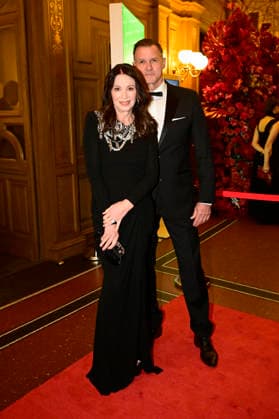 Iris Berben mit Partner Heiko Kiesow beim 18. SemperOpernball 2026 in der Semper Oper. Dresden, 06.02.2026