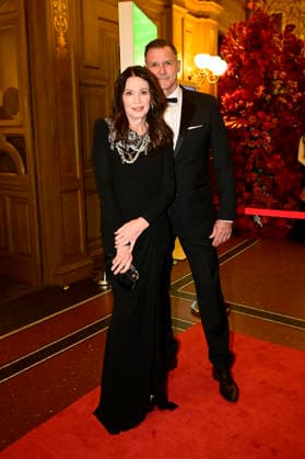 Iris Berben mit Partner Heiko Kiesow beim 18. SemperOpernball 2026 in der Semper Oper. Dresden, 06.02.2026