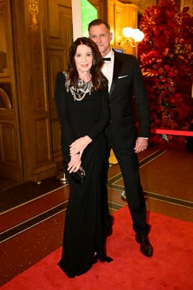Iris Berben mit Partner Heiko Kiesow beim 18. SemperOpernball 2026 in der Semper Oper. Dresden, 06.02.2026
