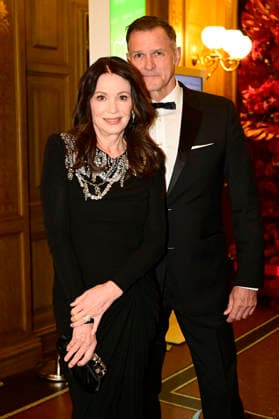 Iris Berben mit Partner Heiko Kiesow beim 18. SemperOpernball 2026 in der Semper Oper. Dresden, 06.02.2026