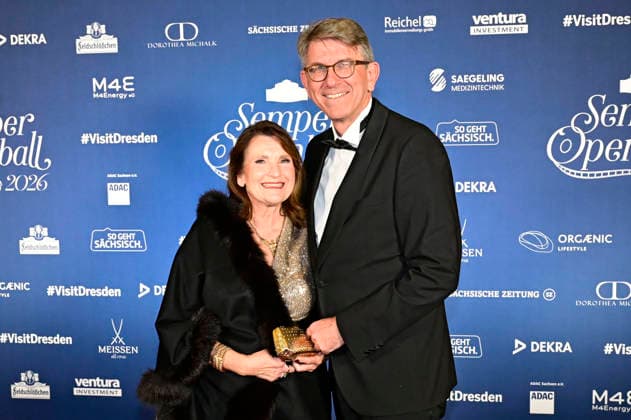 Wolfram Weimer mit Ehefrau Christiane Goetz-Weimer beim 18. SemperOpernball 2026 in der Semper Oper. Dresden, 06.02.2026
