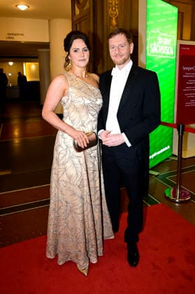 Michael Kretschmer mit Partnerin Annett Hofmann beim 18. SemperOpernball 2026 in der Semper Oper. Dresden, 06.02.2026