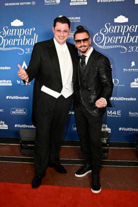Ricardo Marinello und Joyello Sabatelli beim 18. SemperOpernball 2026 in der Semper Oper. Dresden, 06.02.2026
