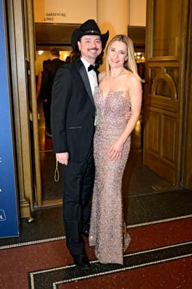Stefanie Hertel mit Ehemann Lanny Lanner beim 18. SemperOpernball 2026 in der Semper Oper. Dresden, 06.02.2026