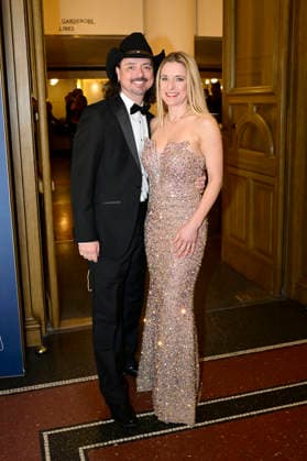 Stefanie Hertel mit Ehemann Lanny Lanner beim 18. SemperOpernball 2026 in der Semper Oper. Dresden, 06.02.2026