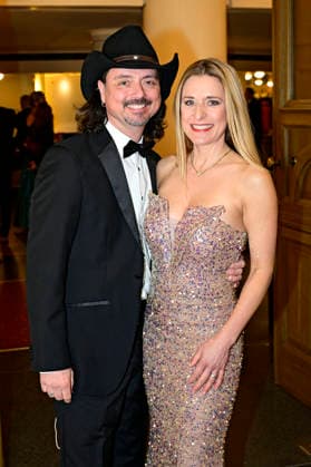 Stefanie Hertel mit Ehemann Lanny Lanner beim 18. SemperOpernball 2026 in der Semper Oper. Dresden, 06.02.2026