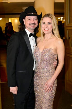 Stefanie Hertel mit Ehemann Lanny Lanner beim 18. SemperOpernball 2026 in der Semper Oper. Dresden, 06.02.2026