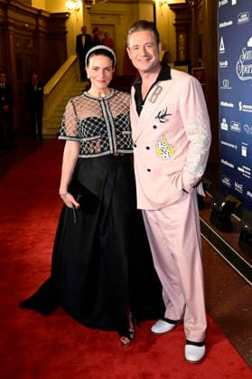 Sasha mit Ehefrau Julia Röntgen beim 18. SemperOpernball 2026 in der Semper Oper. Dresden, 06.02.2026