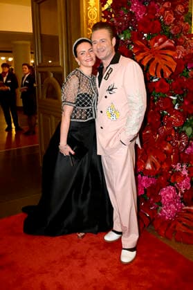 Sasha mit Ehefrau Julia Röntgen beim 18. SemperOpernball 2026 in der Semper Oper. Dresden, 06.02.2026