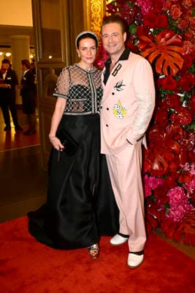 Sasha mit Ehefrau Julia Röntgen beim 18. SemperOpernball 2026 in der Semper Oper. Dresden, 06.02.2026