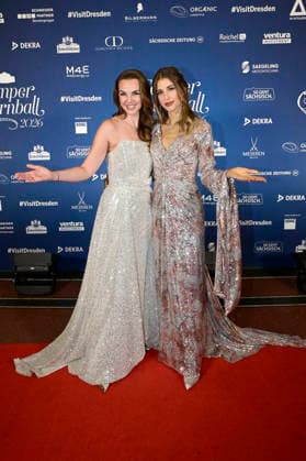 Annika Lau und Cathy Hummels beim 18. SemperOpernball 2026 in der Semper Oper. Dresden, 06.02.2026