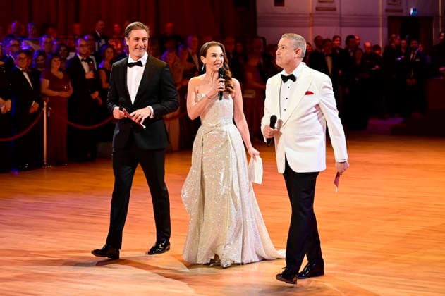 Marco Schreyl, Annika Lau und Joachim Llambi beim 18. SemperOpernball 2026 in der Semper Oper. Dresden, 06.02.2026