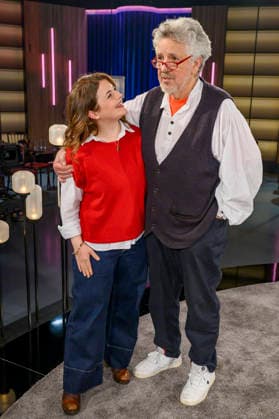 Ronja Forcher und Michael Schanze bei der Aufzeichnung der WDR-Talkshow Kölner Treff im WDR Studio BS 3. Köln, 06.02.2026