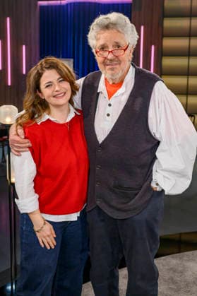 Ronja Forcher und Michael Schanze bei der Aufzeichnung der WDR-Talkshow Kölner Treff im WDR Studio BS 3. Köln, 06.02.2026