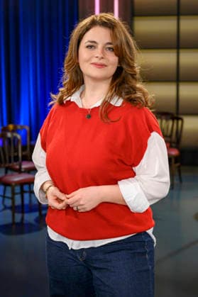 Ronja Forcher bei der Aufzeichnung der WDR-Talkshow Kölner Treff im WDR Studio BS 3. Köln, 06.02.2026