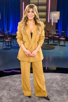 Panagiota Petridou bei der Aufzeichnung der WDR-Talkshow Kölner Treff im WDR Studio BS 3. Köln, 06.02.2026