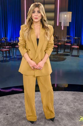 Panagiota Petridou bei der Aufzeichnung der WDR-Talkshow Kölner Treff im WDR Studio BS 3. Köln, 06.02.2026