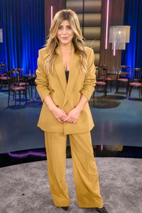 Panagiota Petridou bei der Aufzeichnung der WDR-Talkshow Kölner Treff im WDR Studio BS 3. Köln, 06.02.2026