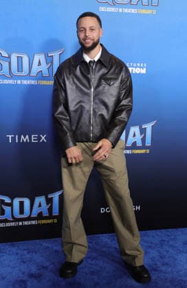 Celebrities attend the Los Angeles premiere of Columbia Pictures and Sony Pictures Animation s GOAT at the AMC Century City 15 in Los Angeles United States Featuring: Stephen Curry Where: Los Angeles, California, United States When: 07 Feb 2026 Credit: Faye s Vision Cover Images EDITORIAL USE ONLY. NOT FOR USE BY NEWSPAPERS BASED IN THE UK. Copyright: xx coverimg55443964