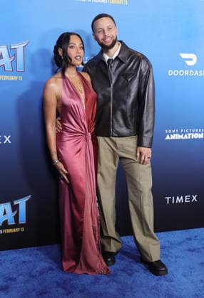 Celebrities attend the Los Angeles premiere of Columbia Pictures and Sony Pictures Animation s GOAT at the AMC Century City 15 in Los Angeles United States Featuring: Ayesha Curry, Stephen Curry Where: Los Angeles, California, United States When: 07 Feb 2026 Credit: Faye s Vision Cover Images EDITORIAL USE ONLY. NOT FOR USE BY NEWSPAPERS BASED IN THE UK. Copyright: xx coverimg55443970