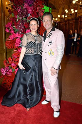 Sasha (Dick Brave) mit Ehefrau Julia Röntgen zu Gast beim SemperOpernball in Dresden am 06.02.2026