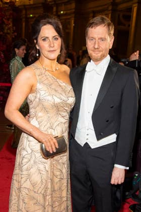 Annett Hofmann und Michael Kretschmer beim Semper Opernball am 6.02.2026 in Dresden Semper Opernball 2026 in Dresden
