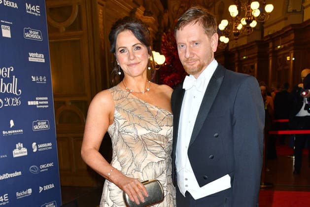 Michael Kretschmer und Annett Hofmann beim Semper Opernball am 6.02.2026 in Dresden Semper Opernball 2026 in Dresden