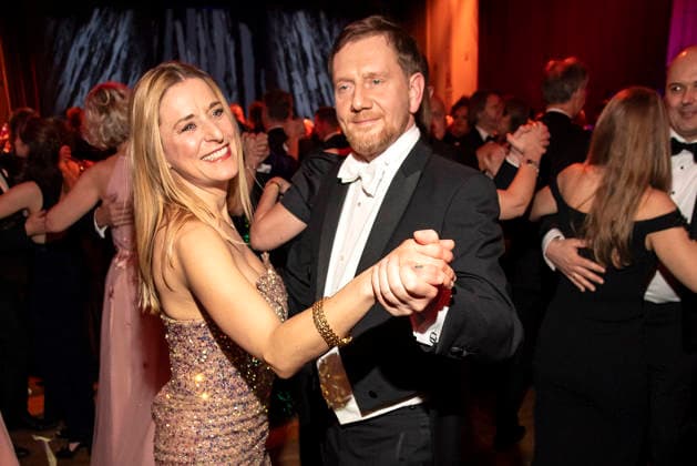 Stefanie Hertel und Michael Kretschmer beim Semper Opernball am 6.02.2026 in Dresden Semper Opernball 2026 in Dresden