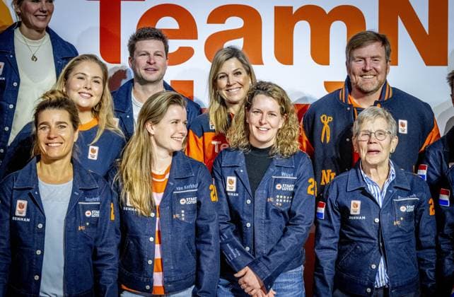 MILAN - Queen Maxima, Princess Amalia, and King Willem-Alexander visit the TeamNL House during the Olympic Games in Milan. ROBIN UTRECHT ANP netherlands out - belgium out  Copyright: xx x549906147x originalFilename: 549906147.jpg