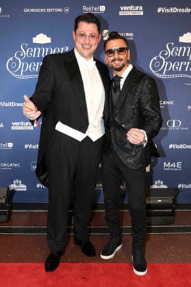 Ricardo Marinello und Joyello Sabatelli beim 18. SemperOpernball 2026 in der Semper Oper. Dresden, 06.02.2026