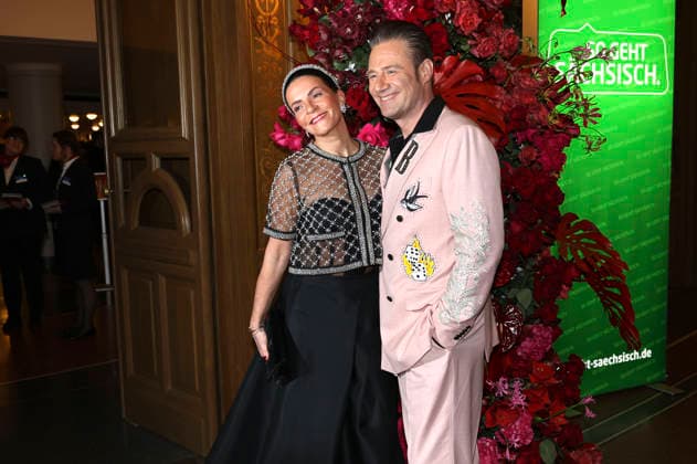 Sasha mit Ehefrau Julia Röntgen beim 18. SemperOpernball 2026 in der Semper Oper. Dresden, 06.02.2026