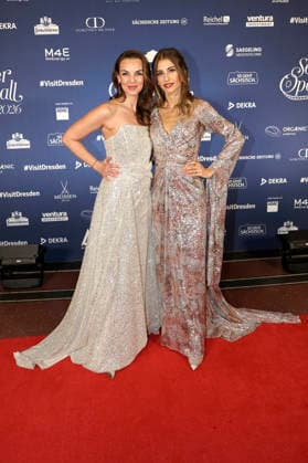 Annika Lau und Cathy Hummels beim 18. SemperOpernball 2026 in der Semper Oper. Dresden, 06.02.2026