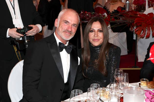 Simone Thomalla mit Partner Rene Marchand beim 18. SemperOpernball 2026 in der Semper Oper. Dresden, 06.02.2026