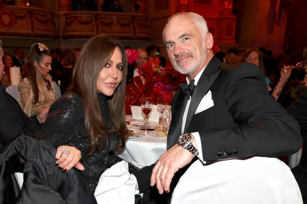 Simone Thomalla mit Partner Rene Marchand beim 18. SemperOpernball 2026 in der Semper Oper. Dresden, 06.02.2026
