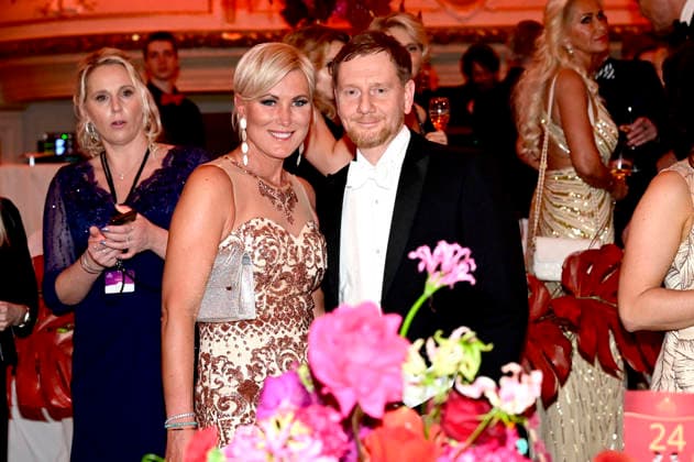 Kamilla Senjo und Michael Kretschmer beim 18. SemperOpernball 2026 in der Semper Oper. Dresden, 06.02.2026