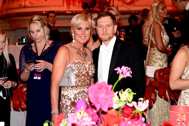 Kamilla Senjo und Michael Kretschmer beim 18. SemperOpernball 2026 in der Semper Oper. Dresden, 06.02.2026