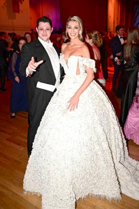 Ricardo Marinello und Annika Gassner beim 18. SemperOpernball 2026 in der Semper Oper. Dresden, 06.02.2026