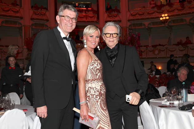 Claudius Dreilich, Kamilla Senjo und Wolfgang Lippert beim 18. SemperOpernball 2026 in der Semper Oper. Dresden, 06.02.2026
